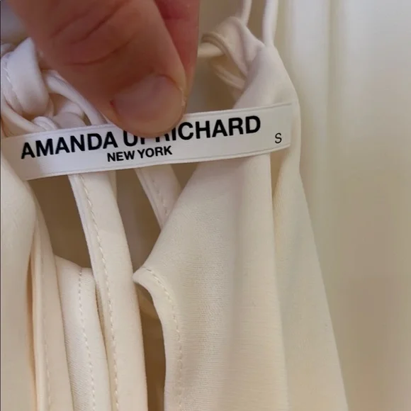Amanda Uprichard Cream Sleeveless Slip Dress - Picture 3 of 4